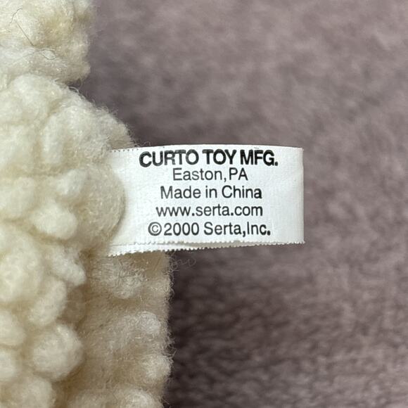 Serta Curto Toy Plush Counting Sheep 1/16 Lamb 5.25" Baby Binky Advertising - Picture 7 of 9